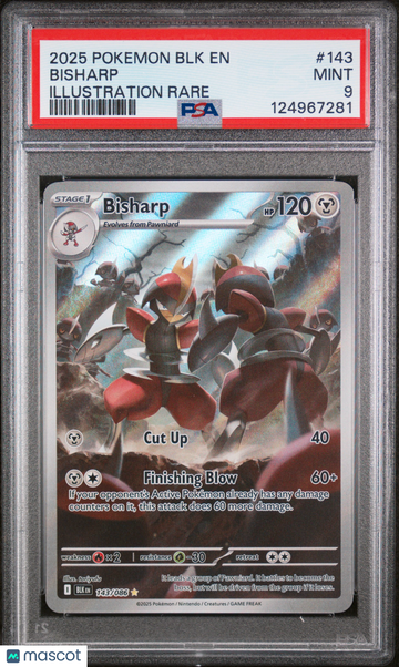 Black Bolt Bisharp Holo Illustration Rare PSA 9 #143