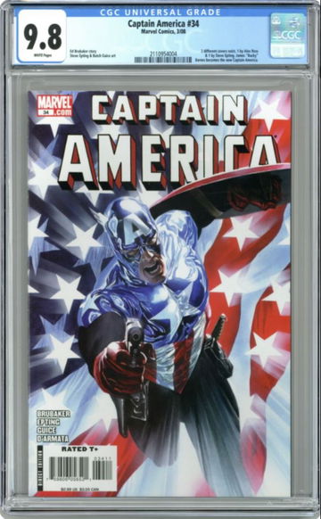 Captain America #34 CGC 9.8 Alex Ross Cover