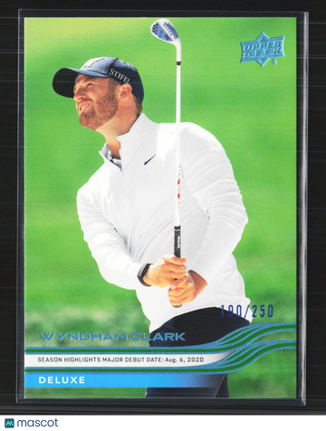 2026 Upper Deck Golf Deluxe Wyndham Clark #73 /250