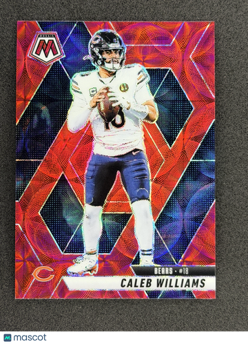2025 Panini Mosaic Caleb Williams #22 Red Scope Chicago Bears