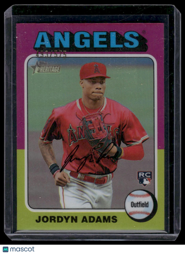 2024 Topps Heritage Jordyn Adams #396 Chrome Refractors SN