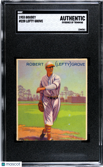 1933 Goudey Lefty Grove #220 SGC A