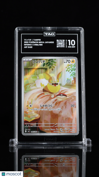Pokémon MEGA Japanese Inferno X ワンパチ Yamper TAG 10 #086/080