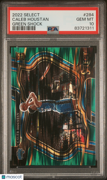 2022 Panini Select Caleb Houstan #284 Green Shock PSA 10