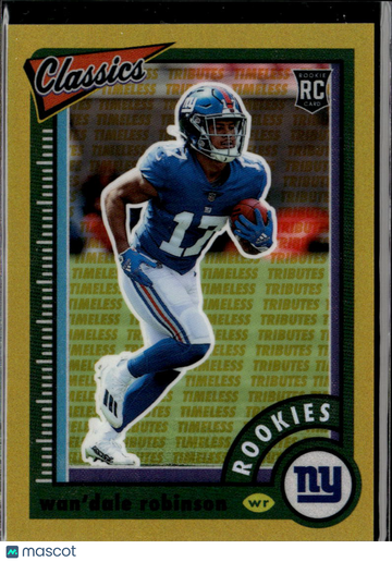 Wan'Dale Robinson 2022 Panini Classics RC /60 New York Giants