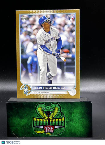 2022 Topps Update Series Julio Rodriguez #US44 Gold Foil 1414/2022 RC