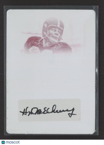 2009 Donruss National Treasures Hugh McElhenny #90 Magenta Printing Plate /1 Printing Plate