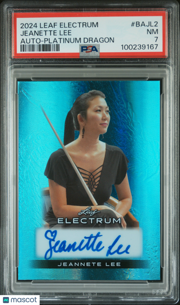 2024 Leaf Electrum Autographs Jeannete Lee #BAJL2 Platinum PSA 7