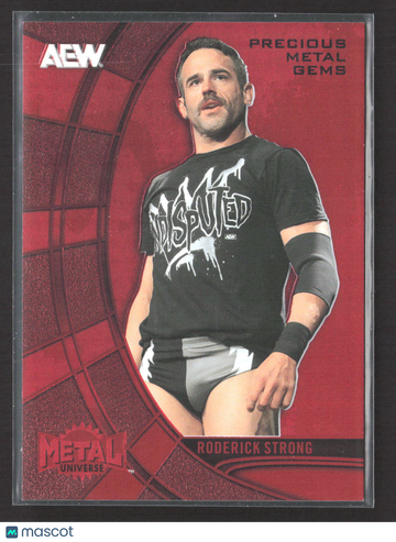 2025 Skybox AEW Metal Universe Roderick Strong #3 Precious Gems Red /100