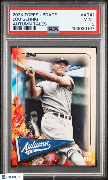 2024 Topps Update Autumn Tales Lou Gehrig #AT41 PSA 9
