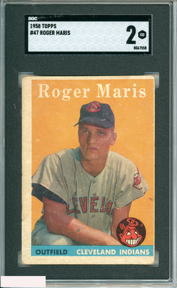 1958 TOPPS ROGER MARIS #47 SGC 2