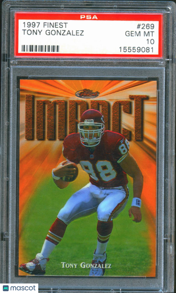 1997 Finest Tony Gonzalez #269 PSA 10
