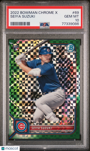 2022 Bowman Chrome X Seiya Suzuki #69 PSA 10