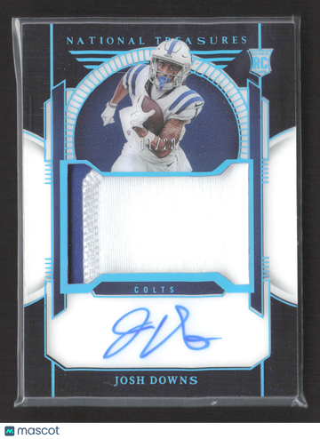 2024 Panini National Treasures Josh Downs #177 /20 Patch RC Memorabilia