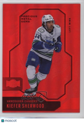 2024-25 Skybox Metal Universe - [Base] - Precious Metal Gems Red Kiefer Sherwood #61 Precious Metal Gems Red 062/100