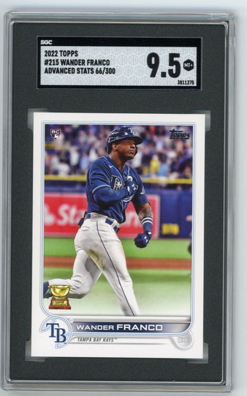 💎2022 Topps Series 1 WANDER FRANCO ADVANCED STATS SP RC /300 SGC 9.5 🔥POP 4 🦁