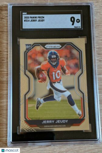 2020 Panini Prizm (Football) Jerry Jeudy #314 Rookie 9