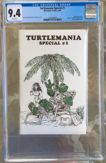 Turtlemania Special #1 (1986) CGC 9.4 -- White pgs; Kevin Eastman & Peter Laird