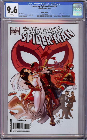 Amazing Spider-Man #620 CGC 9.6 Variant Deadpool cover