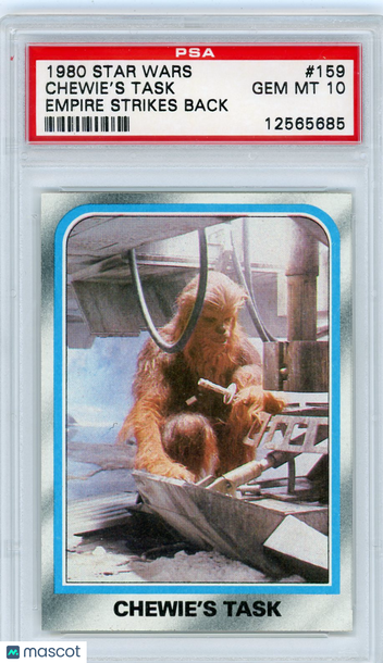 1980 Star Wars Empire Strikes Back Chewie's Task #159 PSA 10
