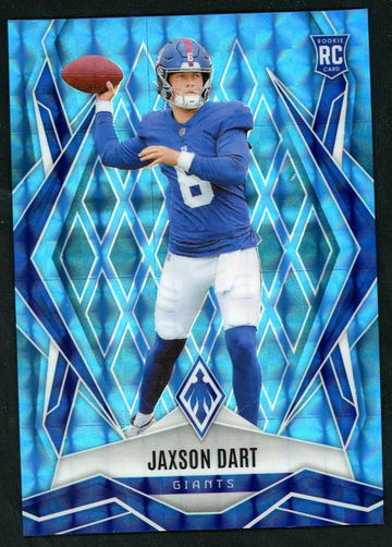 2025 Panini Phoenix 200 Jaxson Dart Blue Rookie /385 VG Giants