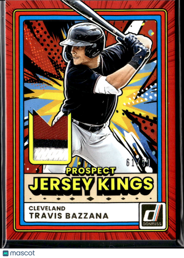 Travis Bazzana 2026 Panini Donruss Prospect Jersey Kings Memorabilia Cleveland