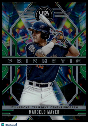 2026 Panini Stars & Stripes Prizm USA Baseball Marcelo Mayer #10 Prizmatic