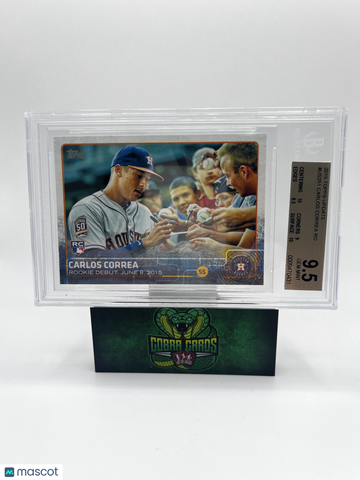 2015 Topps Update Carlos Correa RD #US251 Rookie Debut BGS 9.5