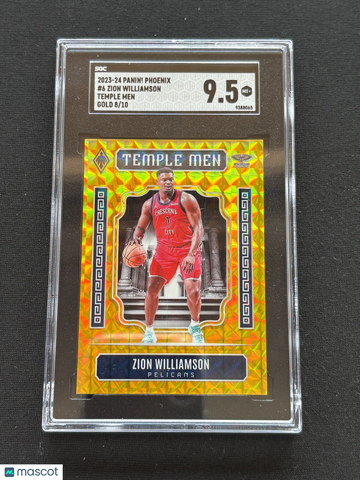 2023 Panini Phoenix Zion Williamson #6 Gold Prizm SGC 9.5