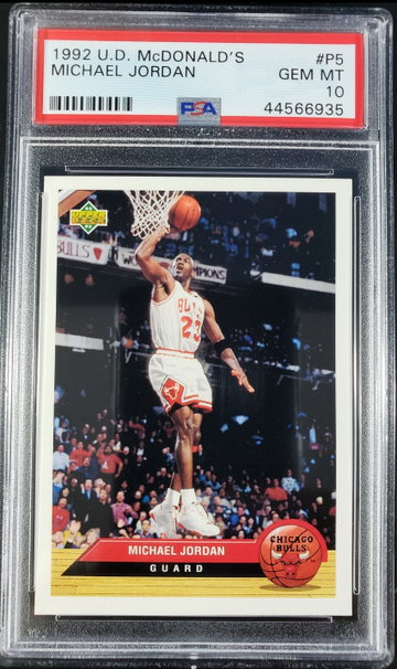 1992 Upper Deck McDonald's Michael Jordan PSA 10