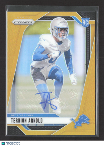 2024 Panini Prizm Terrion Arnold #389 Gold /10 RC