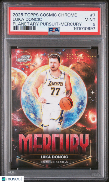 2025 Topps Cosmic Chrome Planetary Pursuit Luka Doncic #7 Mercury PSA 9