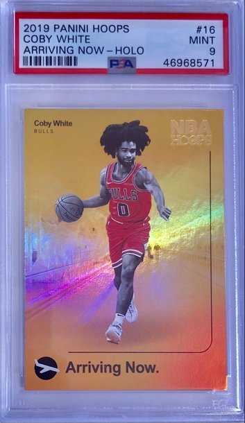 2019 Coby White Hoops Arriving Now HOLO PSA 9