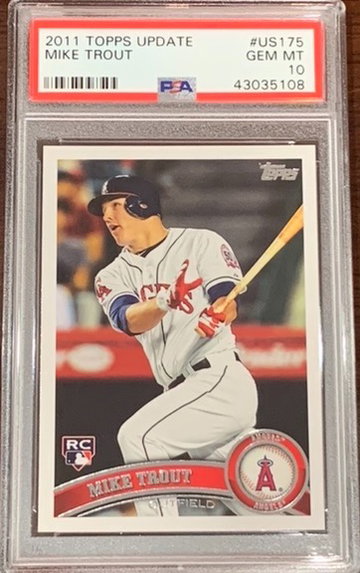 2011 Topps Update Mike Trout PSA 10