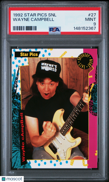 1992 Star Pics Saturday Night Live Mike Meyers Wayne Campbell Rookie #27 PSA 9
