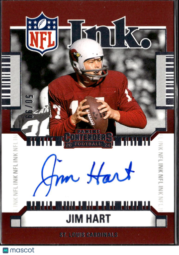 Jim Hart 2025 Panini Contenders Football NFL Ink Auto St. Louis Cardinals