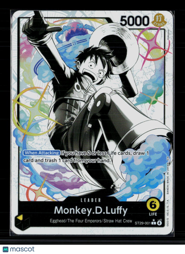 2024 Bandai One Piece Card Game ST29 Monkey.D.Luffy Leader