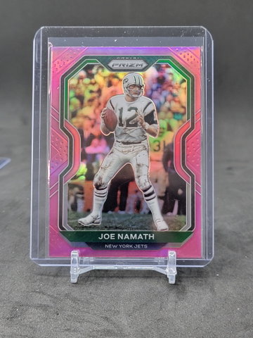 2020 prizm Joe Namath Pink Prizms Refractor sp