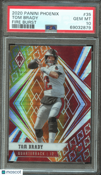 2020 Panini Phoenix Tom Brady #35 Fire Burst PSA 10