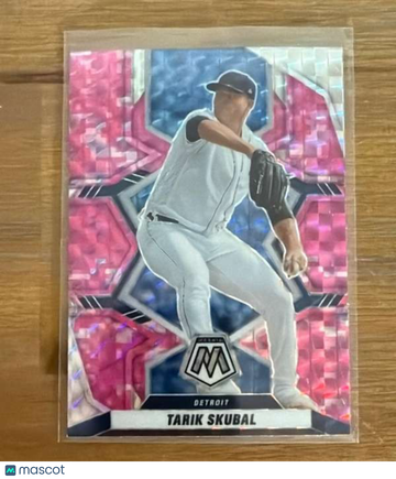 2022 Panini Mosaic - Pink Camo Mosaic Tarik Skubal #42