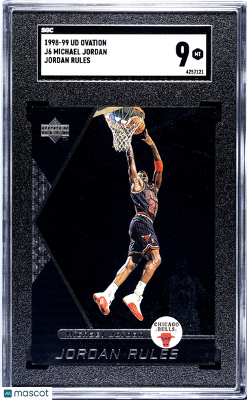 1998 Upper Deck Ovation Michael Jordan #J6 Jordan Rules SGC 9
