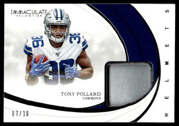 2019 Panini Immaculate Collection Helmets Tony Pollard #IH-32 Patch /10