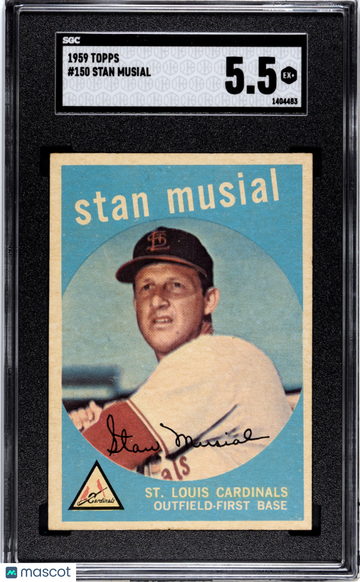 1959 Topps Stan Musial #150 SGC 5.5
