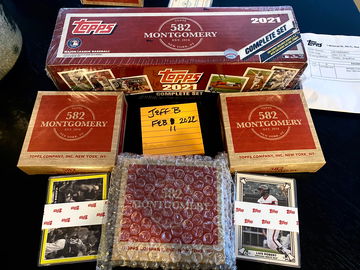 2021 6-piece Topps 582 Montgomery Club set sealed and unopened