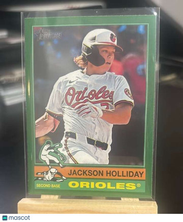2025 Topps Heritage - Dark Green Jackson Holliday #329