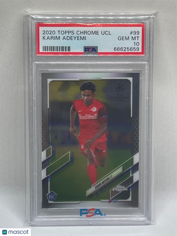 2020 Topps Chrome Karim Adeyemi #99 Rookie PSA 10