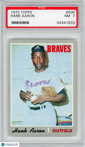 1970 Topps Hank Aaron #500 PSA 7