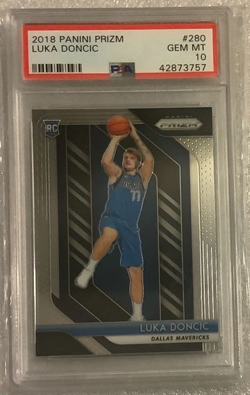 2018 Prizm Luka Doncic Rookie Rc #280 Psa 10 Gem Mint Dallas 