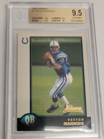 1998 Bowman Peyton Manning BGS 9.5