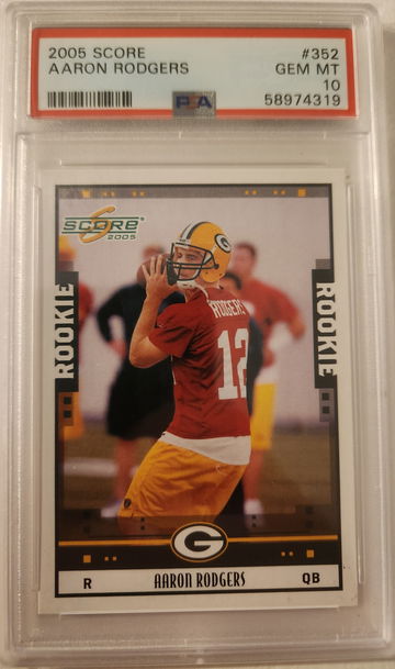 2005 Score Aaron Rodgers PSA 10